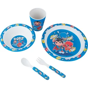 Set of bamboo dishes "Kite" /DC22-313/ "DC" (5 pieces) (1/12)