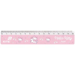 Лінійка 15см пл. "Kite" /HK26-090-2/ Hello Kitty (1/100)