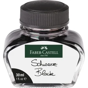 Чорнило "Faber-Castell" /149854/ чорне, 30мл в скляній банці
