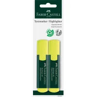 Маркер Faber-Castell текстовий Textliner 48 Superfluorescent, колір жовтий 2 шт в блістері (33021)