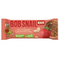 Батончик дитячий Bob Snail Яблуко, полуниця, кеш'ю та кріспи кіноа 35 г (1740727)