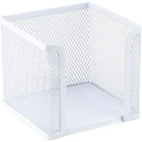 Підставка-куб для листів і паперів Axent 100x100x100mm, mesh, white (2112-21-A)