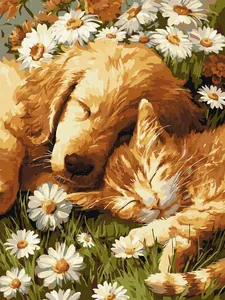 Painting by numbers "Ideyka" /KHO6952/ "Petals and loyalty" 30*40cm
