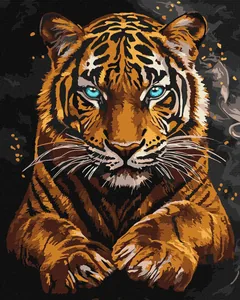 Painting by numbers "Ideyka" /KHO6812/ "Wild tiger" 40*50cm