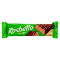 Батончик Roshen вафельний Roshetto Peanut глазурований 34 г (640377)