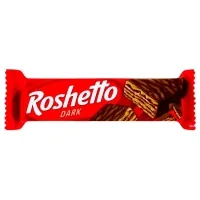 Батончик Roshen вафельний Roshetto чорний шоколад 34 г (607585)