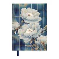 Тижневик Buromax недатований PEONY, A5, блакитний 336 сторінок (BM.20170-14)