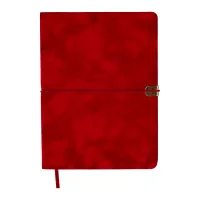 Тижневик Buromax недатований VELOUR, A5, червоний, штуч.шкіра, 336 сторінок (BM.20770-05)