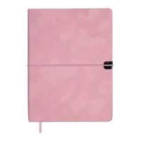 Тижневик Buromax недатований VELOUR, A5, рожевий, штуч.шкіра, 336 сторінок (BM.20770-10)