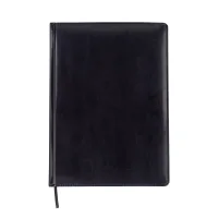 Тижневик Buromax недатований BRAVO, L2U, A4, чорний, штуч.шкіра, 336 сторінок (BM.20970-01)