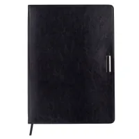 Тижневик Buromax недатований SALERNO, L2U, A4, чорний, штуч.шкіра, 336 сторінок (BM.20990-01)