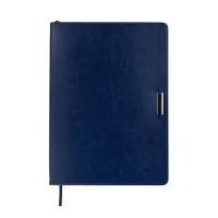 Тижневик Buromax недатований SALERNO, L2U, A4, синій, штуч.шкіра, 336 сторінок (BM.20990-02)