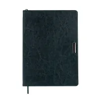 Тижневик Buromax недатований SALERNO, L2U, A4, зелений, штуч.шкіра, 336 сторінок (BM.20990-04)