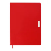 Тижневик Buromax недатований SALERNO, L2U, A4, червоний, штуч.шкіра, 336 сторінок (BM.2099-05)