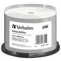 CD Verbatim CD-R 700Mb 52x Cake box Printable (43745)