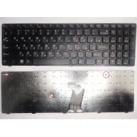 Laptop keyboard Lenovo IdeaPad B570/B580/B590/V570/Z570 black with black frame RU (A43819)