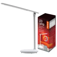 ColorWay 4W table lamp with built-in battery 1800 mAh USB in/out 5V*1A, white (CW-DL02B-W)