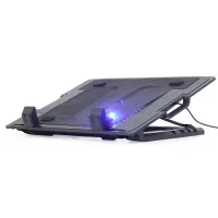 Підставка до ноутбука Gembird до 17", 1x150 mm fan, black (NBS-1F17T-01)