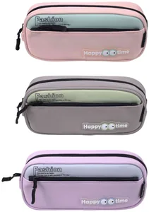 Pencil case "SAFARI" /26712S/ 1 compartment, with a pocket, 22.5x6x10 cm, mix (1/24/144)