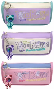 Pencil case "SAFARI" /26739S/ 1 compartment, with a pocket, 21.5x6x9cm, mix (1/30/180)