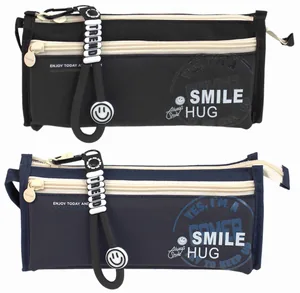 Pencil case "SAFARI" /26757S/ 1 compartment, with a pocket, 22x6x10 cm, mix (1/24/144)