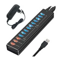 Концентратор Dynamode 13 ports USB3.0 to10*USB3.0+3*2.4А, Power Adapter 3A/12V (DM-UH-P1013)