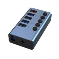 Dynamode hub 5 ports USB3.0 to 4*USB3.0+2.4A Power Adapter 2.5A/12V (DM-UH-P405-G)