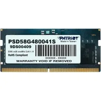 Laptop memory module SoDIMM DDR5 8GB 4800 MHz Patriot (PSD58G480041S)