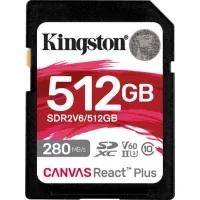Карта пам'яті Kingston 512GB SDXC class 10 UHS-II U3 Canvas React Plus (SDR2V6/512GB)