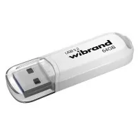 USB flash drive Wibrand 64GB Marten White USB 3.2 Gen 1 (USB 3.0) (WI3.2/MA64P10W)