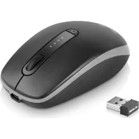 Mouse REAL-EL RM-455W Wireless/Bluetooth Black/Gray (EL123200047)
