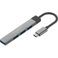 Hub Promate USB-C 4-in-1 ports Promate litehub-4.grey (litehub-4.grey)