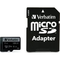Карта пам'яті Verbatim 128GB microSDXC class 10 UHS-I PRO (47044)