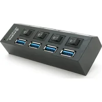 Концентратор Voltronic USB 3.0 to 4xUSB with switches (YT-3H4S/1TB)
