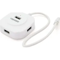 Hub VEGGIEG USB-C 4xUSB 2.0 0.2m white (YT-TC-V-C242)