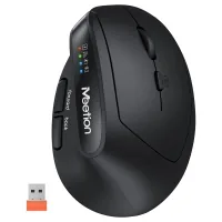 Mouse Meetion BTM008 Wireless/Bluetooth Black (MT-BTM008-A)