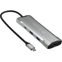 Port replicator J5create Dock-Station USB-C 10Gbps, 7-in-1 (hub/HDMI/PD/card reader) (JCD393-N)