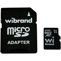 Карта пам'яті Wibrand 256GB microSD class 10 UHS-I U3 (WICDHU3/256GB-A)