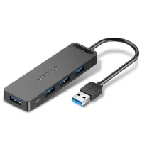 Зчитувач флеш-карт USB 3.0 to SD/TF 0.15m black Vention (CLPBB)