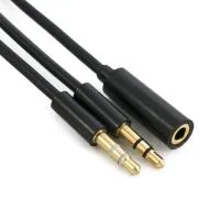 Кабель мультимедійний 3.5mm M to 2x3.5mm F 1.5m Extradigital (KBA1646)