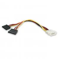 Power cable Molex to 2xSATA 0.2m Patron (CAB-PN-2SATA-POW)
