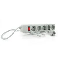 Mains power supply filter Merlion 5 sockets, 10m, gray (G5100)