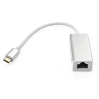 Adapter USB-C to RJ45 Ethernet 1000Mbps aluminum Vinga (VCPATC2GBLNS)