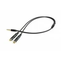 Multimedia cable 3.5mm M to 2x3.5mm F 0.2m (4pin) Cablexpert (CCA-417M)