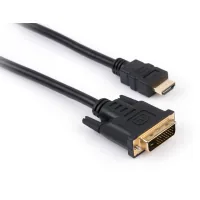 Multimedia cable HDMI M to DVI M 5.0m 24+1pin Vinga (VCPHDMIDVI5)