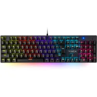 Keyboard Vinga KBGM-100 LED Blue Switch USB Black (KBGM-100 Black)