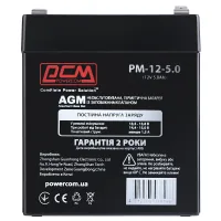 Battery for UPS Powercom PM-12-5.0, 12V 5Ah (PM-12-5.0)
