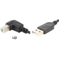 Printer cable USB 2.0 AM/BM 1.0m 90 up Value (S0754)
