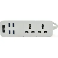 Мережевий фільтр живлення Voltronic TВ-Т07, 2роз, 4*USB White (ТВ-Т07-White)