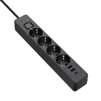 ColorWay CW-CHE432PDB network power filter, 4 sockets/3USB 2M (CW-CHE432PDB)